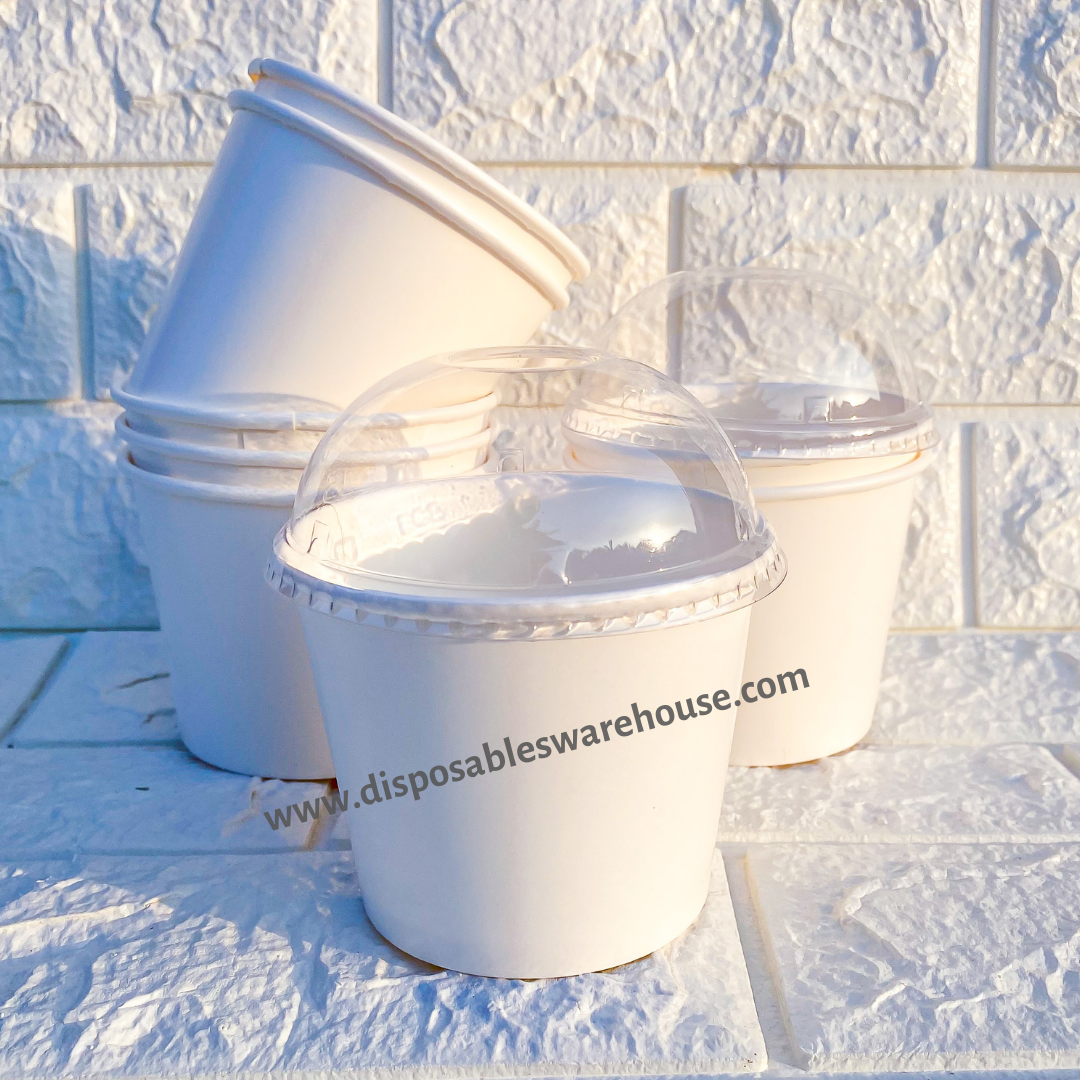 11OZ ICECREAM WHITE PAPER CUP