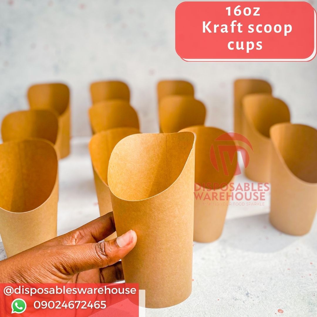 16OZ BROWN SCOOP CUP