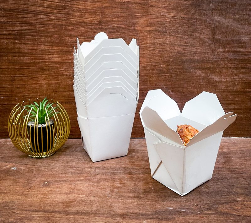 24oz white chinese box - WCHN24 - Image 3