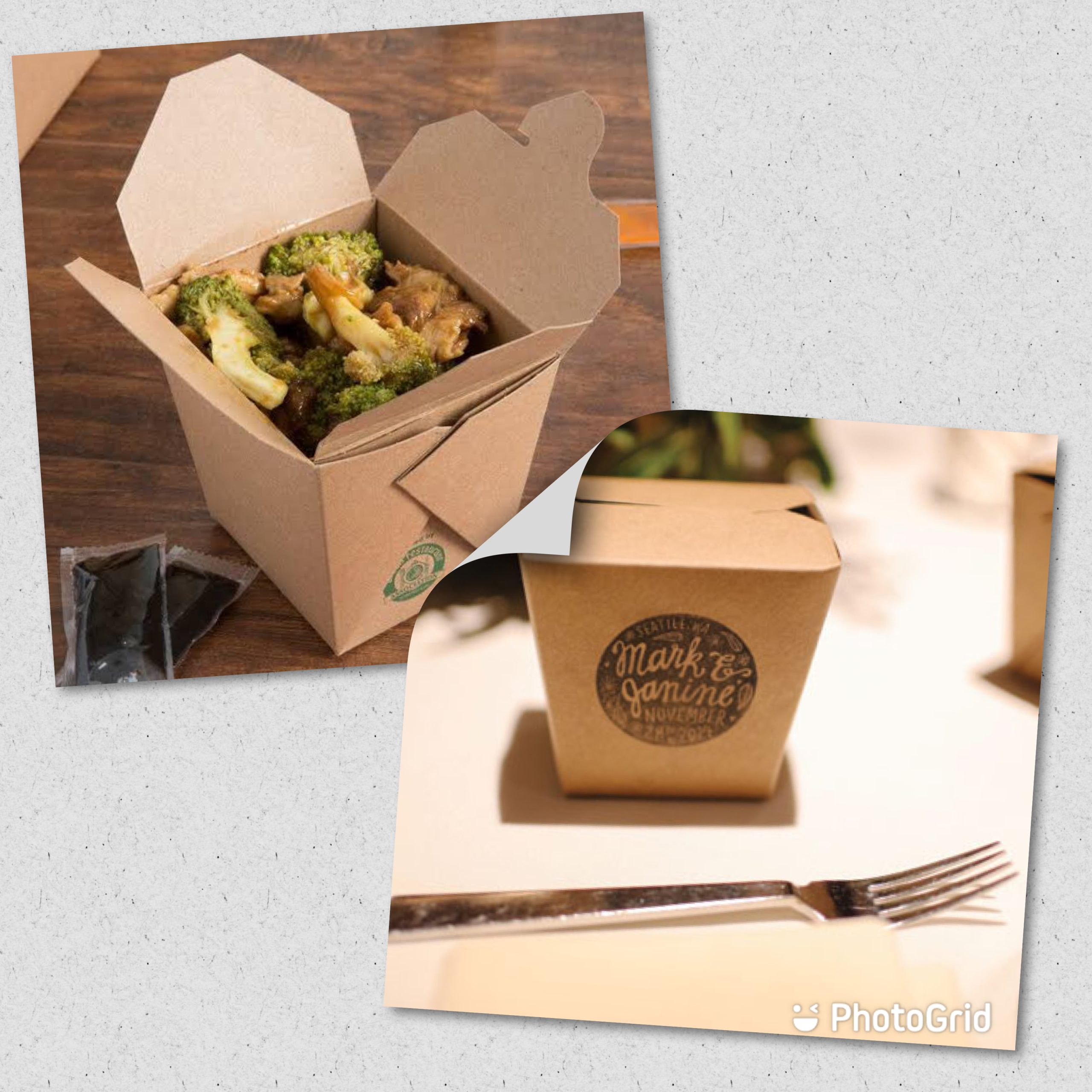 32oz Kraft Chinese box - KCHN32