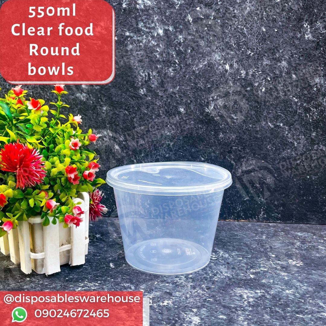 550ml clear bowl