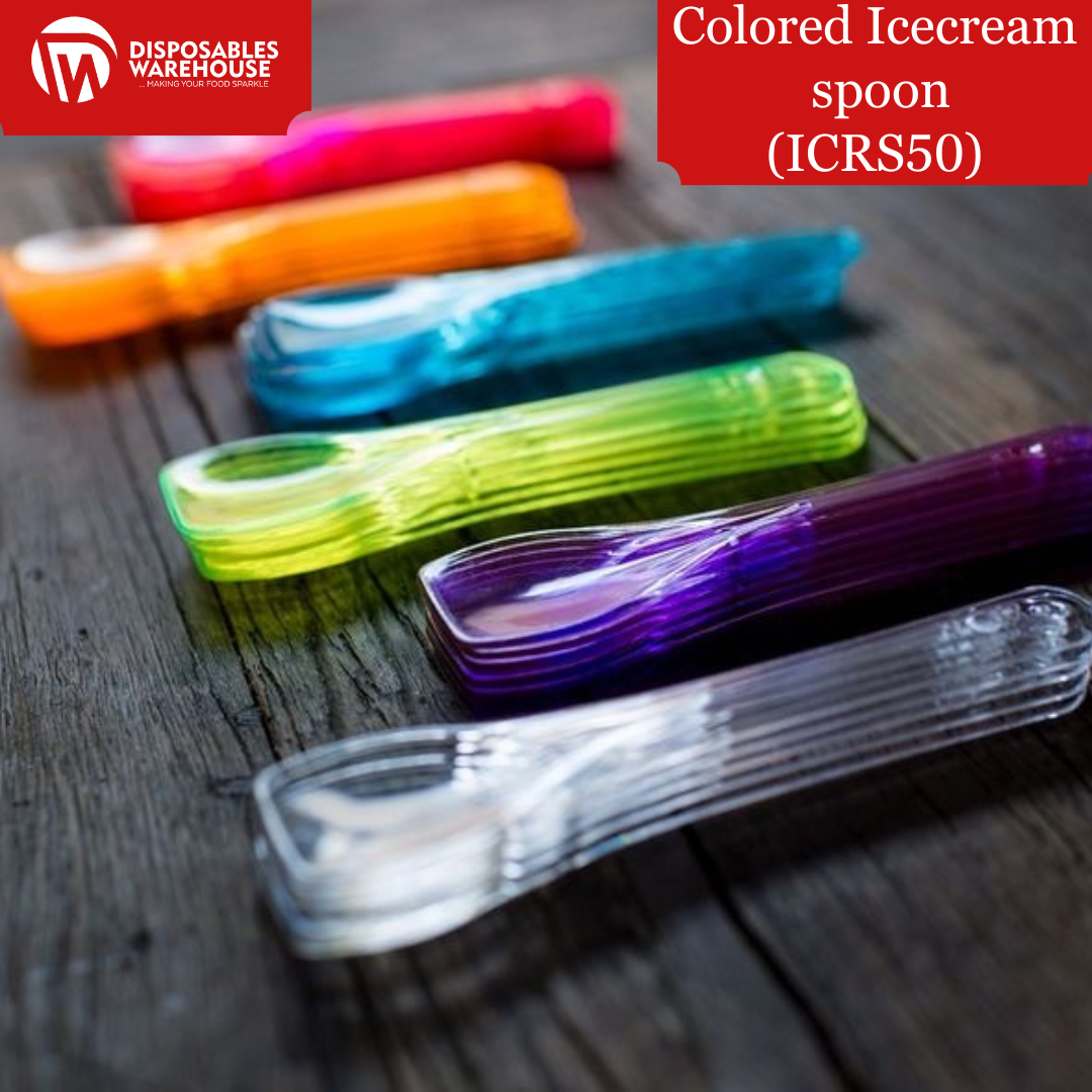 CLEAR ICECREAM SPOON