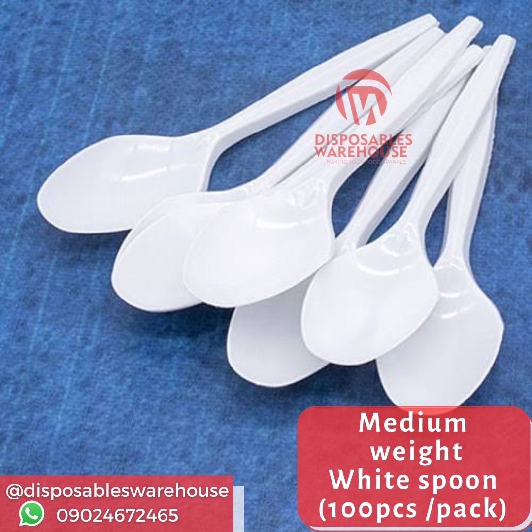 MEDIUM WHITE SPOON