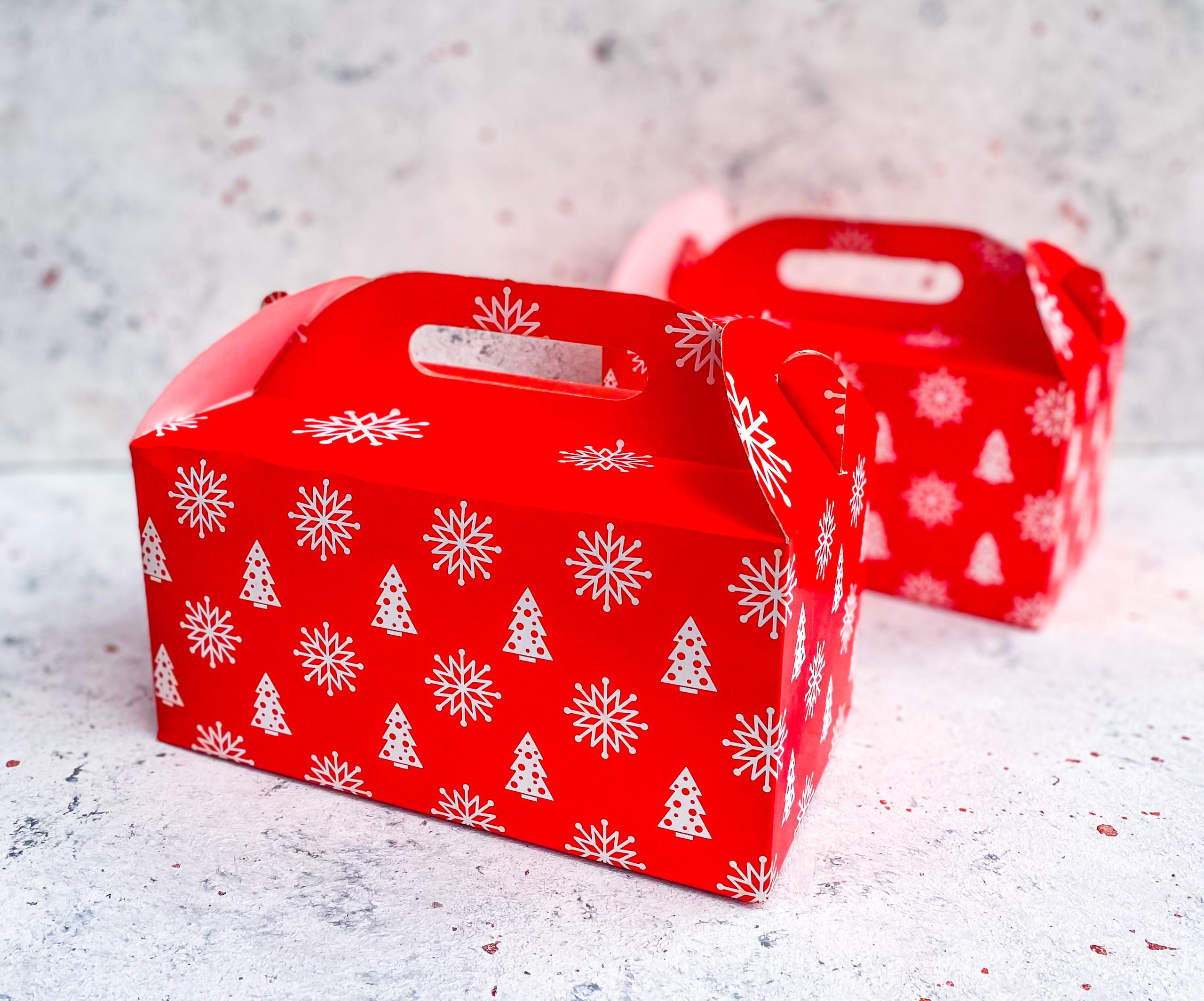 Red gable box (5 per pack) - GABR65