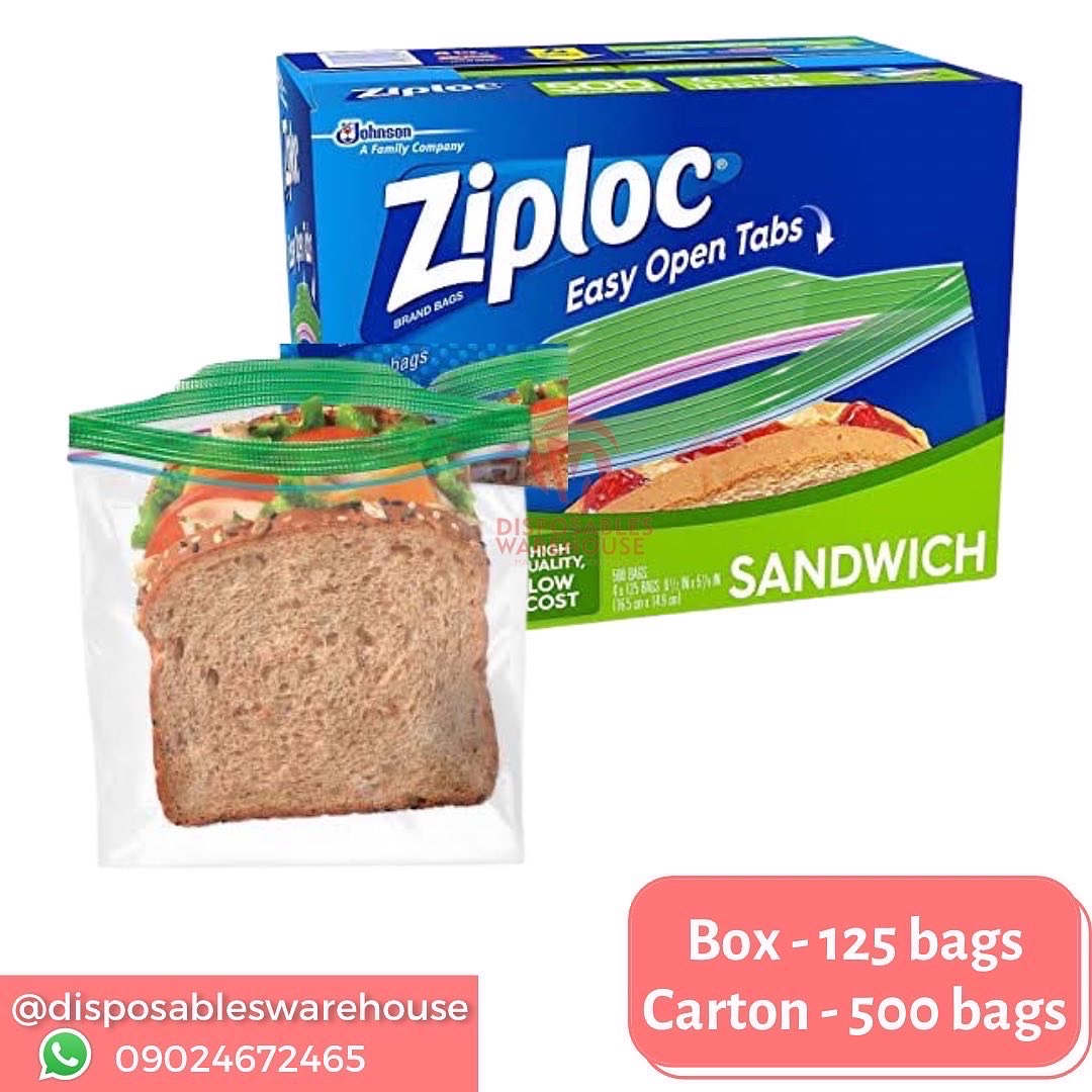 Sandwich Ziploc (16.6CM X 15CM) - ZIPSND