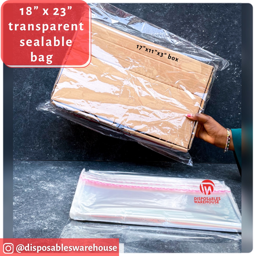 18"x23" transparent Sealable bag - SADH1823